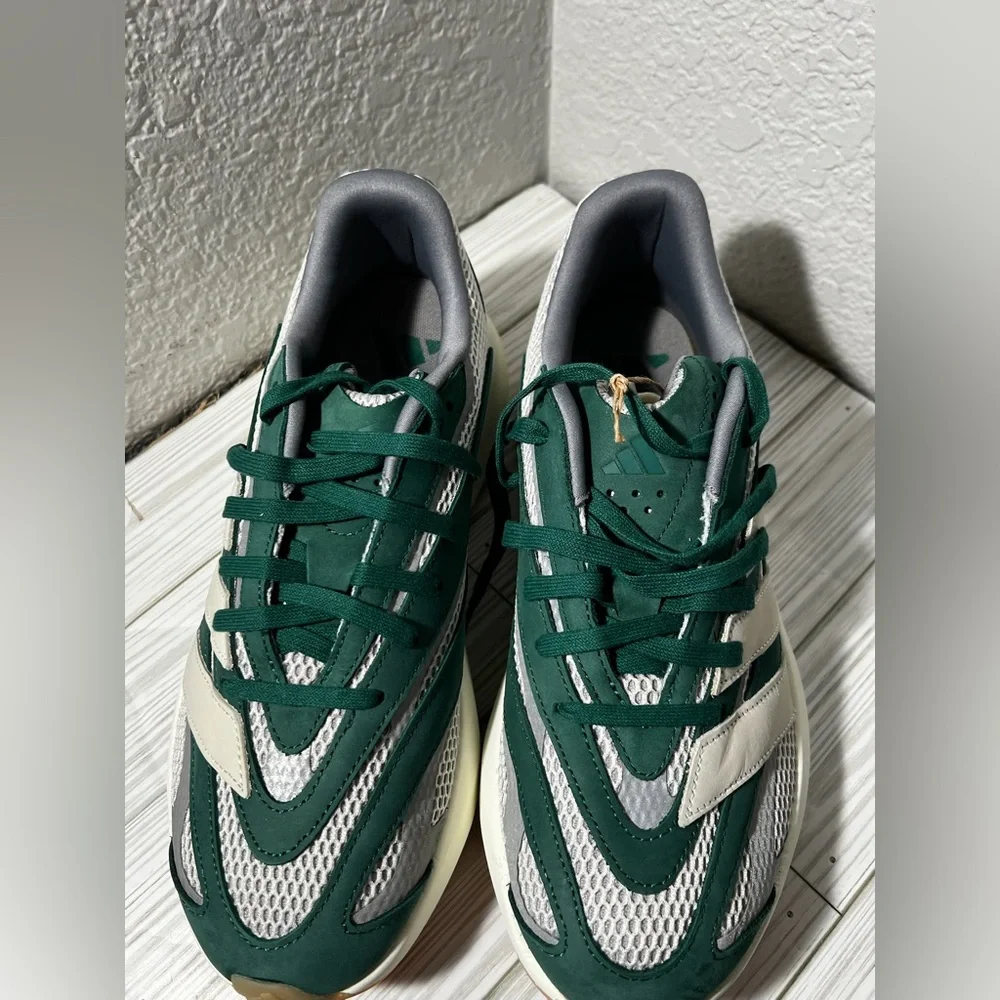 Adidas Men's Lightblaze running Shoes‎ sneakers green silver size 10 #JR2616 - Picture 6 of 13